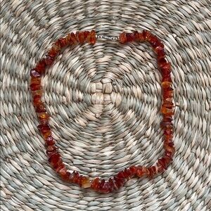 Vintage Carnelian chip necklace